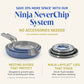 Ninja NeverQuit™ 13-Pc Ceramic Cookware, Amazon Exclusive Bone & Champagne