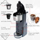 Mixpresso Gray Single Serve Coffee Brewer K-Cup Pods Compatible & Ground