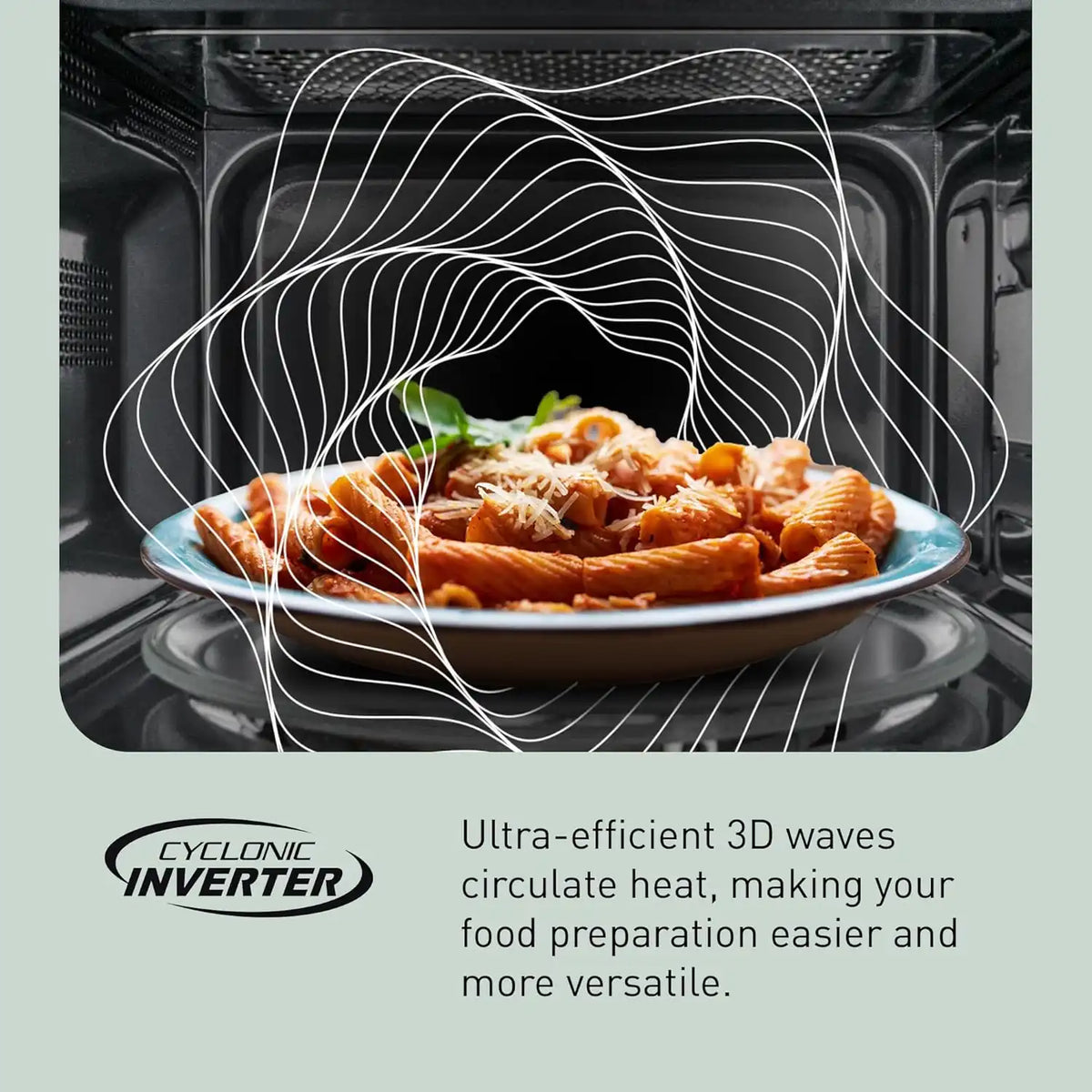 Panasonic Microwave Oven with Cyclonic Wave Inverter Technology, 1250W, 2.2 cu.ft. Countertop Microwave with Genius Sensor One-Touch Cooking – NN-SD975S (Stainless Steel/Silver)