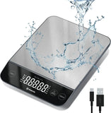 Etekcity 22lb Food Kitchen Scale, USB Rechargeable, IPX6 Waterproof