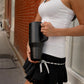 HydroJug Traveler 32oz, Insulated Water Bottle with Handle, Noire Satin