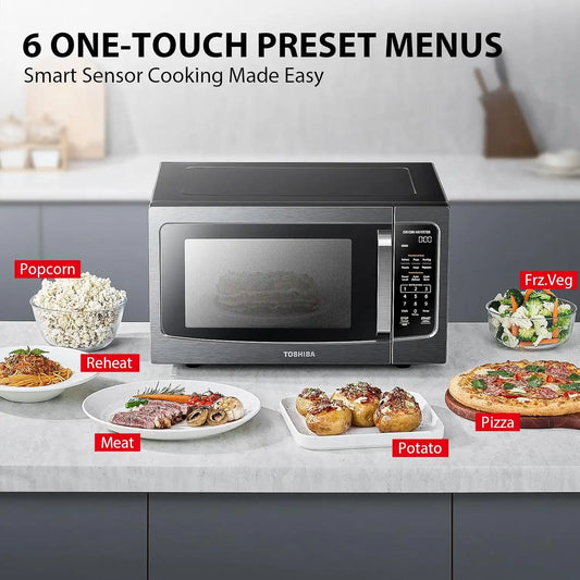 TOSHIBA Countertop Microwave Oven with Inverter Technology, 1.6 Cu.Ft