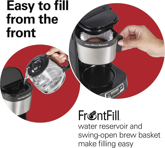 Hamilton Beach 5 Cup Drip Coffee Maker with Easy FrontFill Basket
