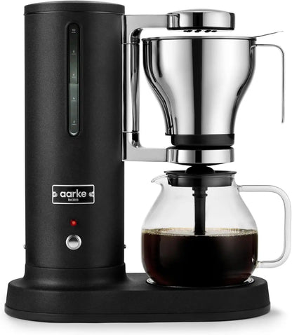 aarke Drip Coffee Maker with 42oz Glass Carafe, Matte Black