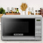BLACK+DECKER Compact Countertop Microwave Oven 0.7 Cu. Ft. 700-Watts with LED Lighting, Child Lock, White