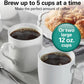 Hamilton Beach 5 Cup Drip Coffee Maker with Easy FrontFill Basket, Compact Design, Works with Smart Plugs, Glass Carafe, Auto Pause and Pour, Black & Stainless Steel (46112)
