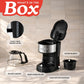 Gourmia Drip Coffee Maker - 5-Cup Capacity, Glass Carafe, Black