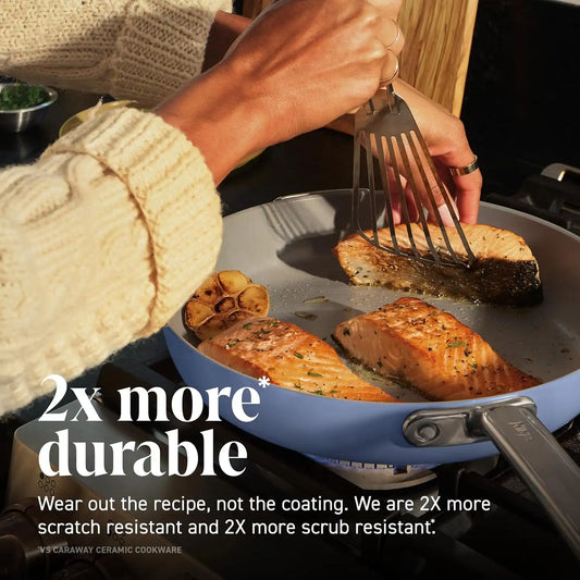 Ninja NeverQuit™ 13-Pc Ceramic Cookware, Amazon Exclusive Bone & Champagne