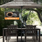 YEFU 5-Piece Patio Table Set, All-Weather HIPS, Metal Aluminum Frame, Black