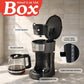 Gourmia Drip Coffee Maker - 12-Cup Capacity, Glass Carafe, Black