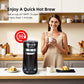 Single Serve Coffee Maker, 15oz Portable One Cup Coffee Brewer