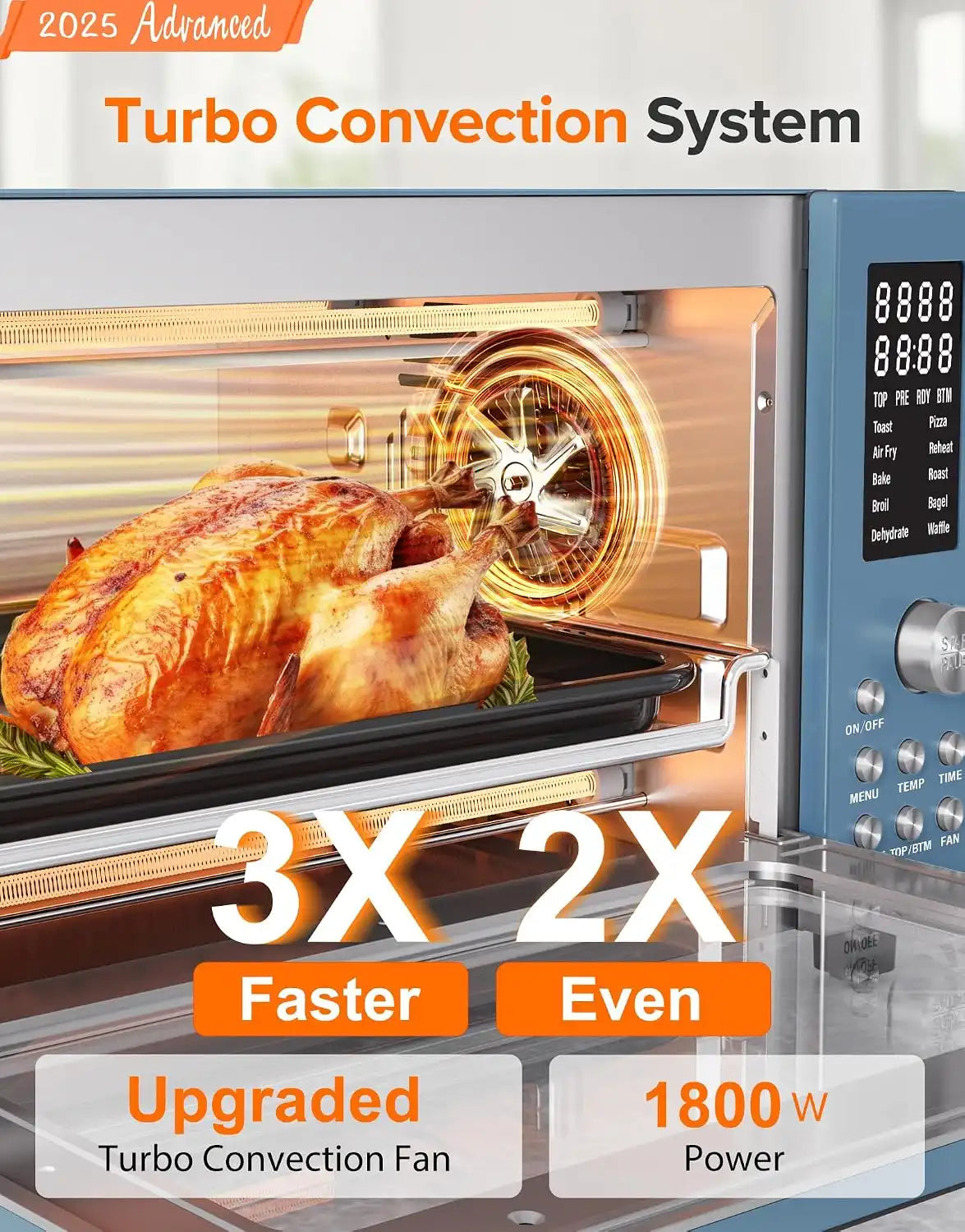 Nuwave Bravo Pro Smart Air Fryer Toaster Oven Countertop Combo