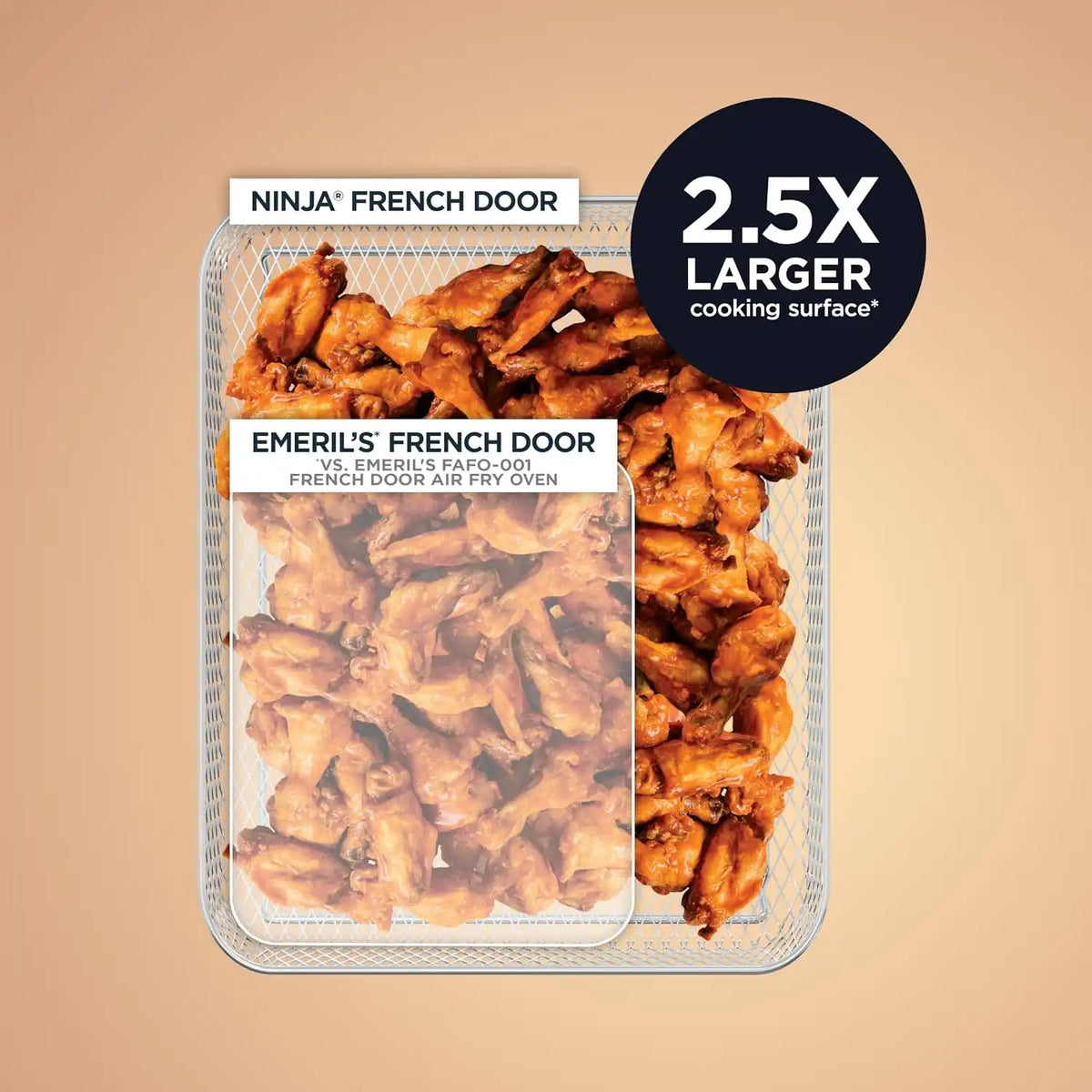 Ninja French Door Premier Air Fry Oven, Amazon Exclusive Bone & Champagne