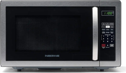 Farberware Countertop Microwave Oven 1.1 cu.ft.1000 Watts, Stainless steel
