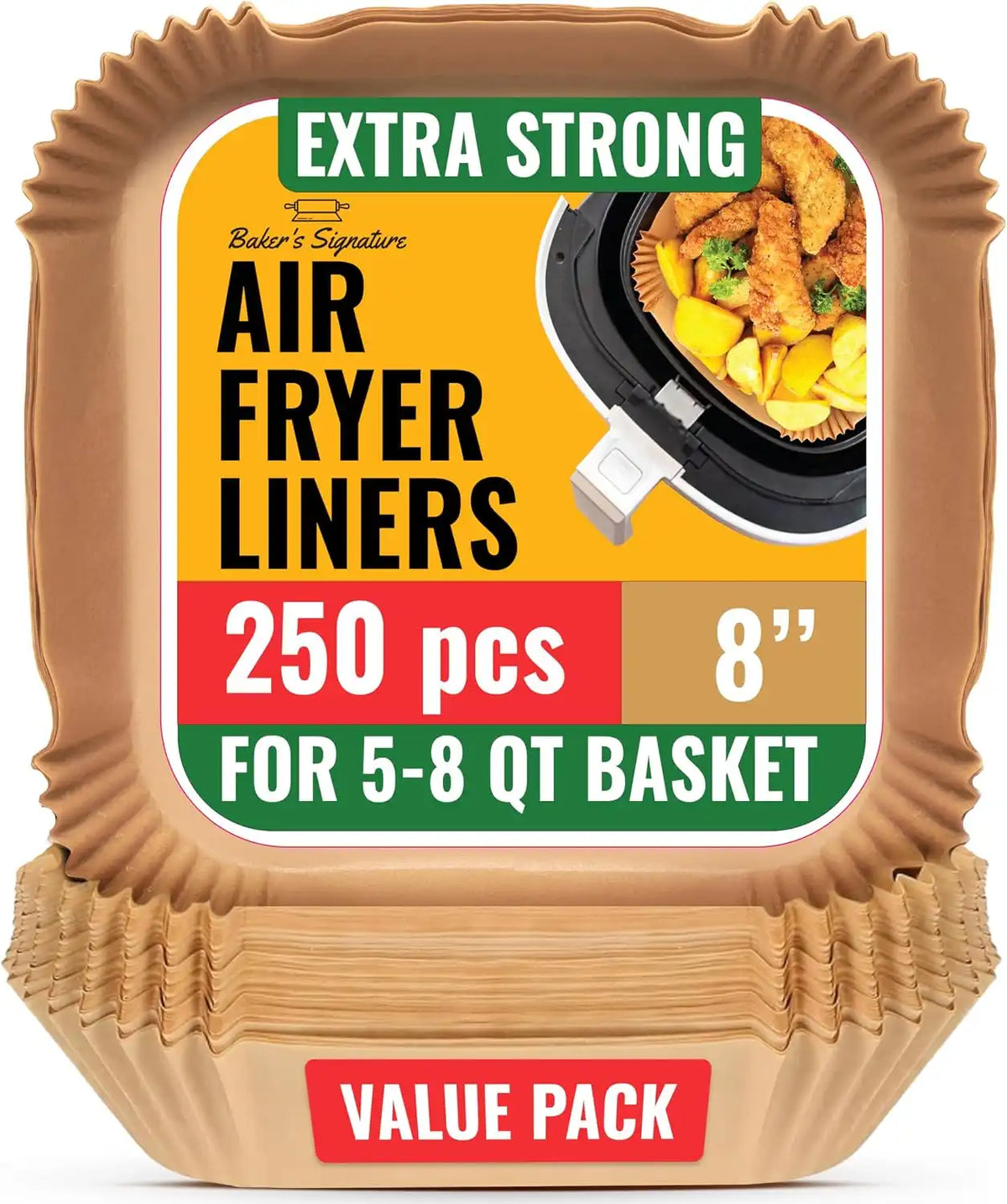 250 pcs Air Fryer Liners, Disposable Airfryer Paper Liners