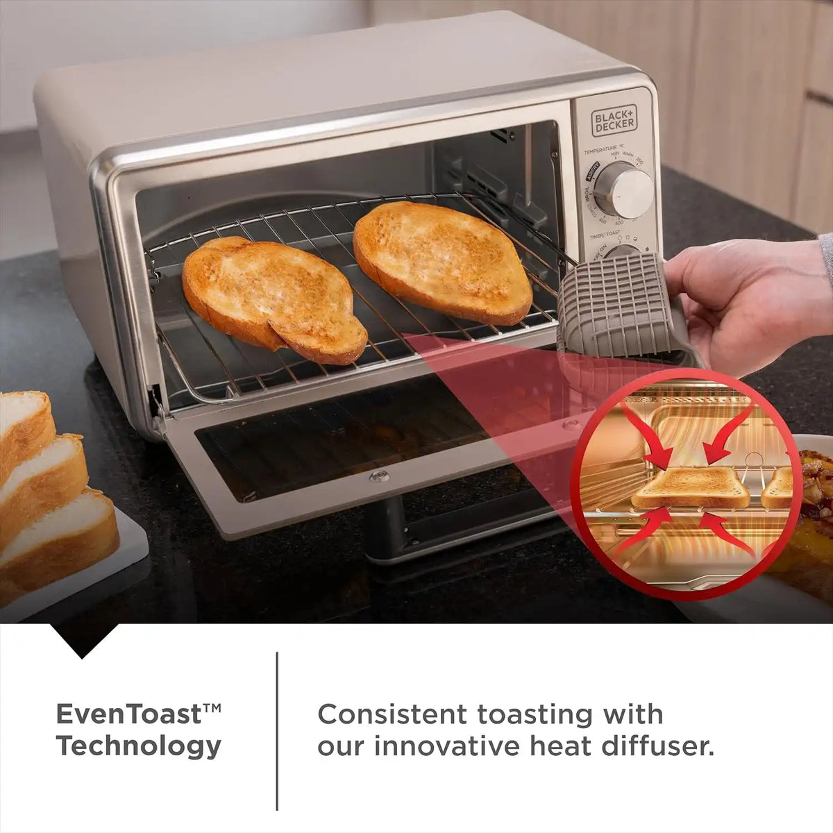 BLACK+DECKER Crisp 'N Bake Pro 4-Slice Digital Air Fry Oven