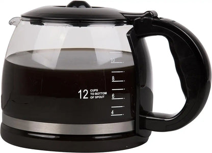 CucinaPro Double Coffee Carafe- Glass 12-Cup Coffee Pot for The Fill Lines and Comfortable Grip- Specially Designed for The Double Coffee maker