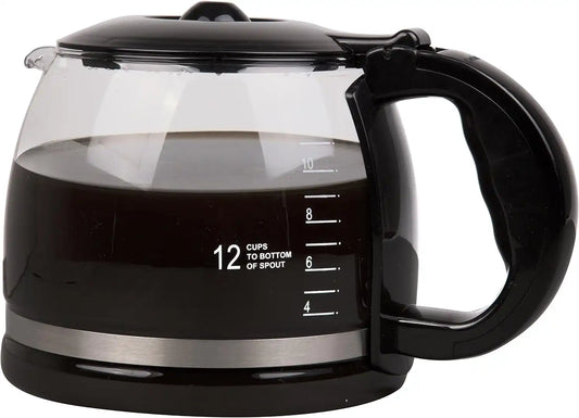 CucinaPro Double Coffee Carafe- Glass 12-Cup Coffee Pot for The Fill Lines and Comfortable Grip- Specially Designed for The Double Coffee maker