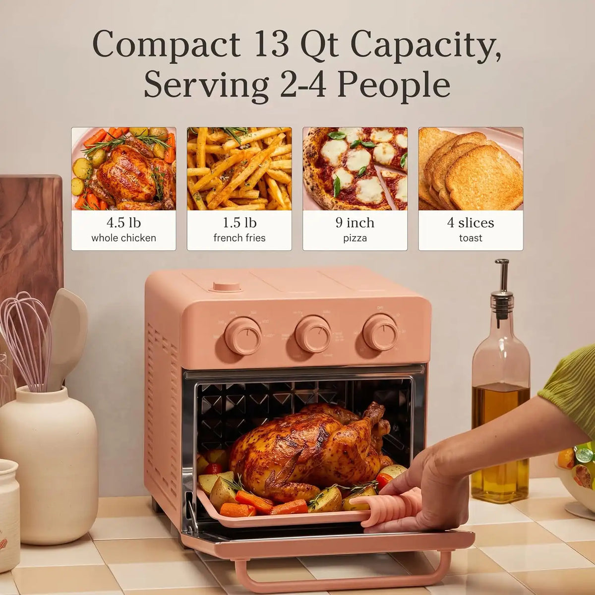 Our Place Wonder Oven, 6-in-1 Air Fryer & Toaster Oven, 2-Rack, 13 Qt