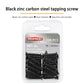 #8 X 1 Black Screw,Flat Head Phillips Wood Screw, Electroplating Black Carbon Steel, #8 X 1-Inch, 100Pcs