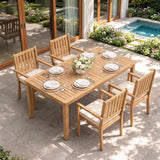 Wisteria Lane 5-Pieces Acacia Outdoor Patio Dining Table and Chairs for 4