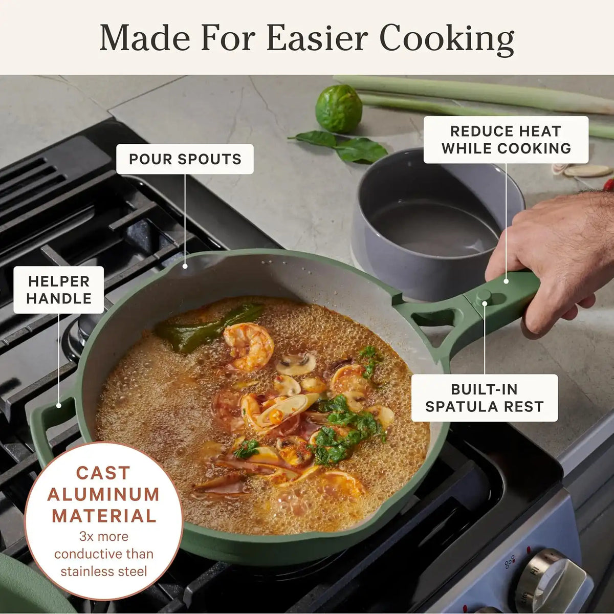 Our Place Always Pan 2.0, 10.5" Ceramic Nonstick Pan, 2.6 Qt
