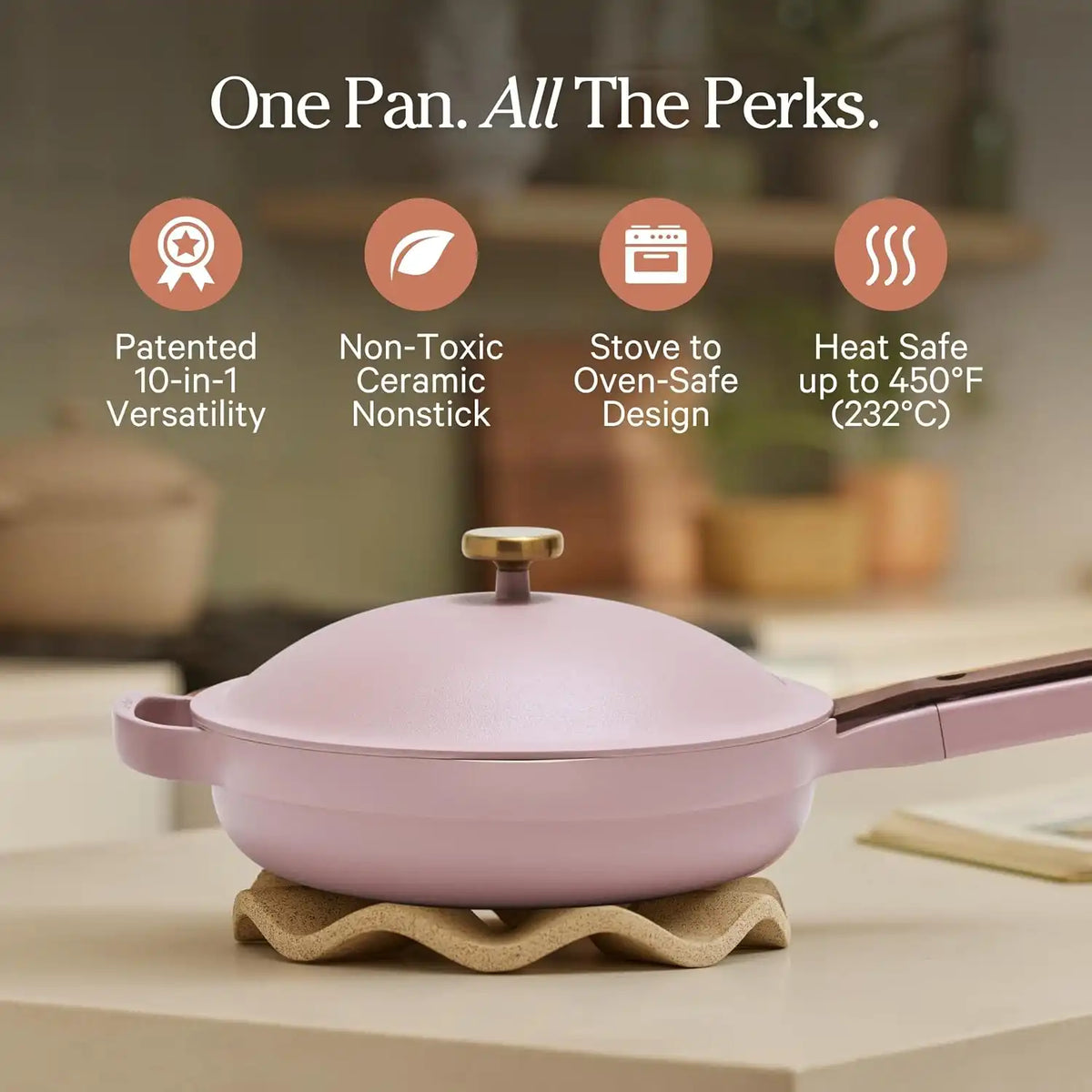 Our Place Always Pan 2.0, 10.5" Ceramic Nonstick Pan, 2.6 Qt