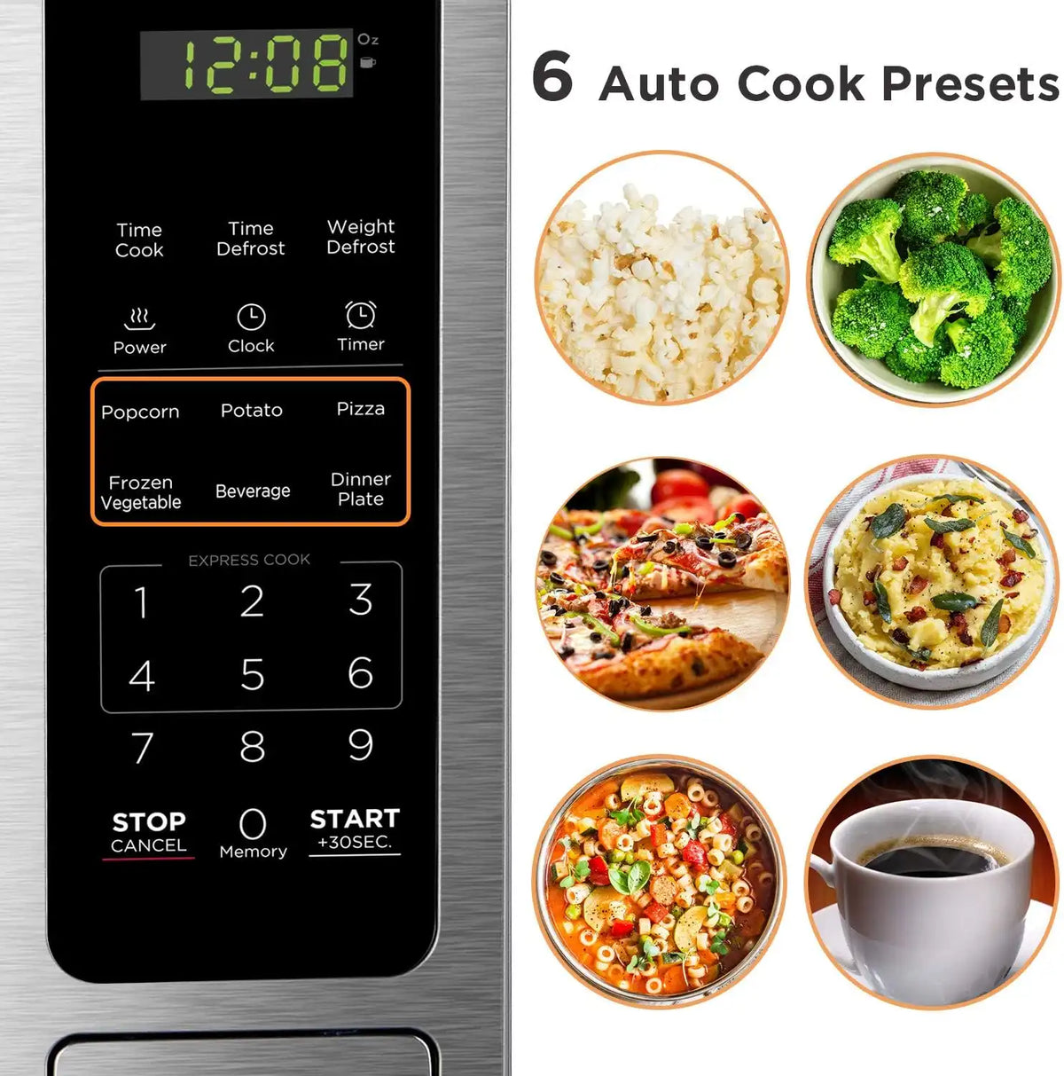 BLACK+DECKER Microwave Countertop 1.4 Cu.Ft, 1000W, Stainless Steel