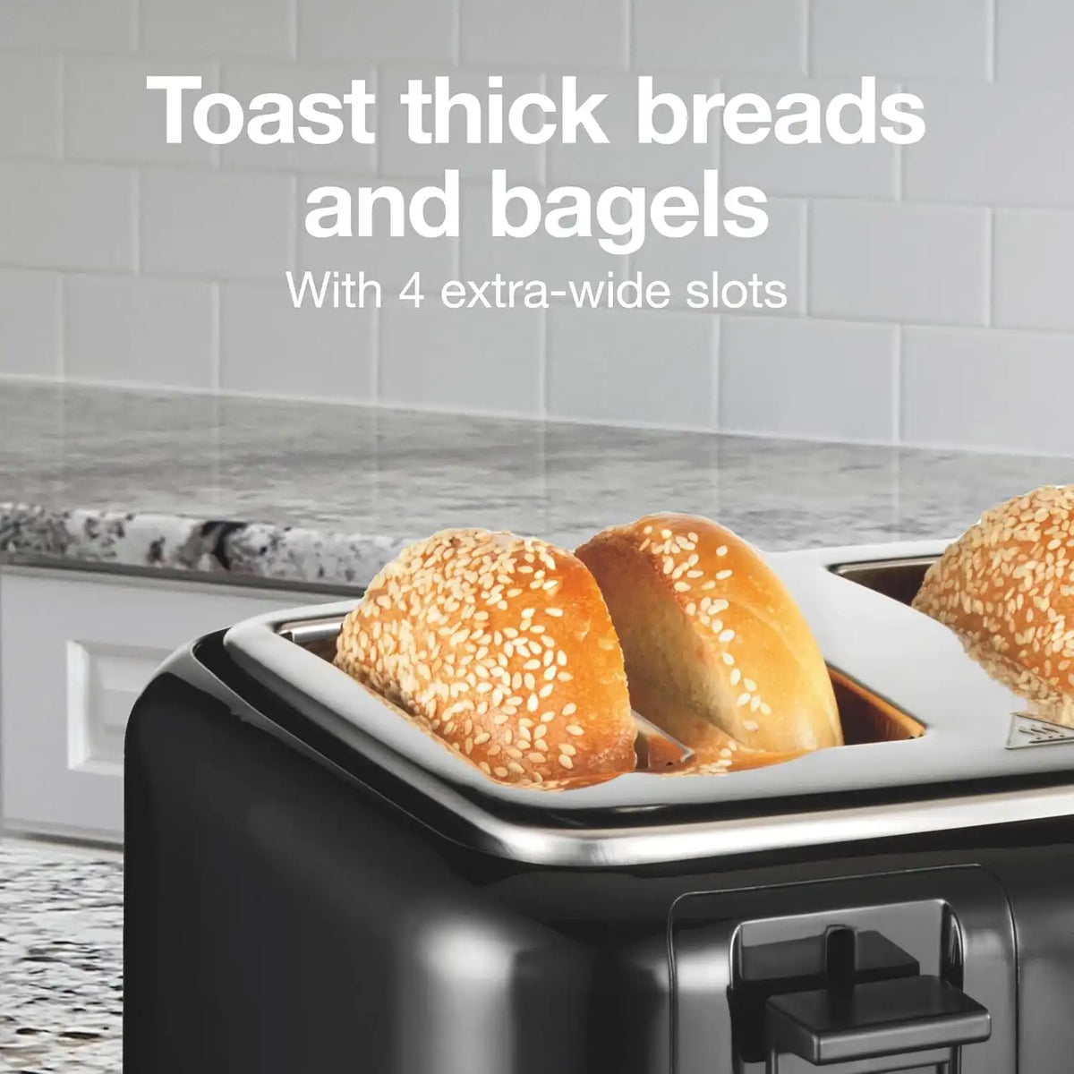 Proctor Silex 4 Slice Toaster with Extra Wide Slots For Bagels