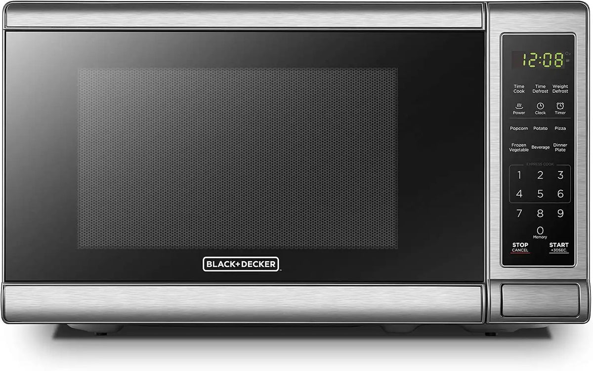 BLACK+DECKER Countertop Microwave Oven, 0.7 Cu.Ft, 700W, Stainless Steel