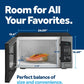 GE Countertop Microwave Oven,1, 200-watt Capacity, 2.0 Cubic Ft., 8 Auto Setting Cooking Settings, Child-Lock Technology, Kitchen Essentials for the Countertop, Dorm Room or Apartment, Stainless Steel