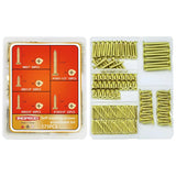 Brass Plated Wood Screw Assortment Kit, Phillips Flat Head Drywall Screws, #4#8#10 Self Tapping Wood Screws, Interior Construction Screws, Carbon Steel, for Indoor & Outdoor Use, 175 Pcs