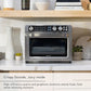 Panasonic FlashXpress Family Size Air Fryer Toaster Oven Combo, 11 Cooking Functions, 1800W PFAS-Free Interior, Double Infrared Heating, Temperature Control Dial, Stainless Steel - NB-G211P