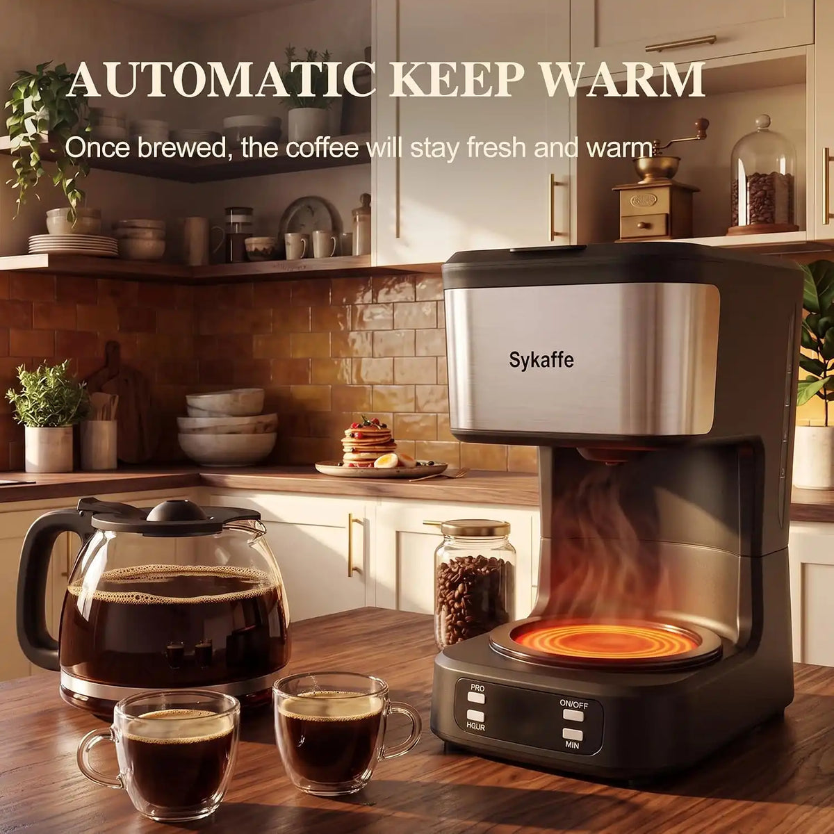 5 Cup Programmable Coffee Maker,Drip Coffee Maker,Timer,25Oz,Black