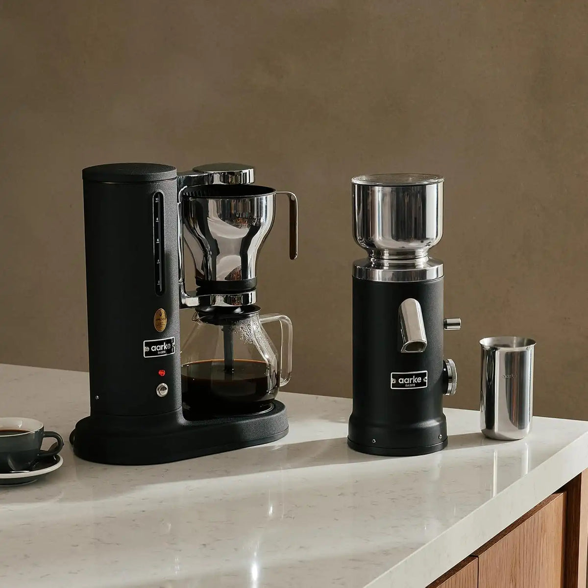 aarke Drip Coffee Maker with 42oz Glass Carafe, Matte Black