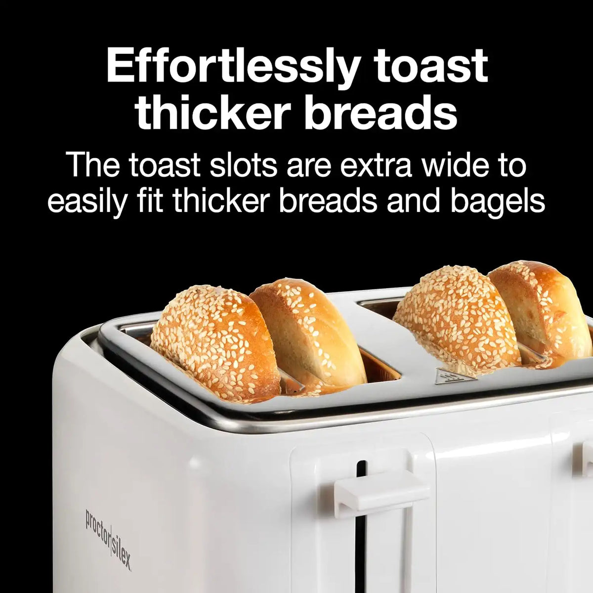 Proctor Silex 4 Slice Toaster with Extra Wide Slots For Bagels