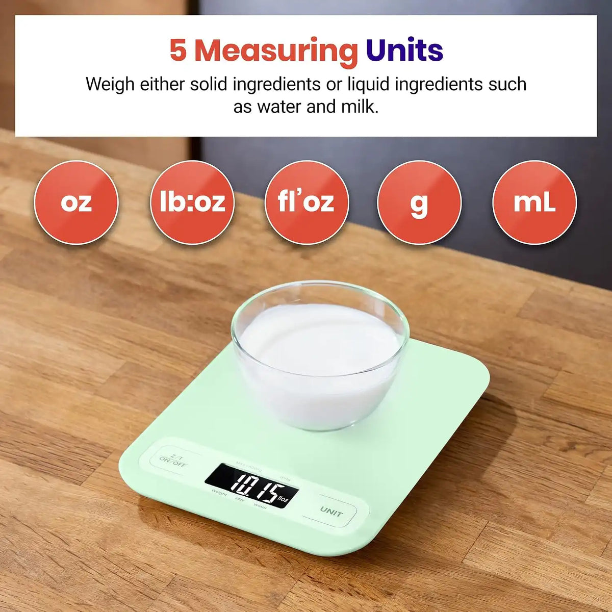 Etekcity Food Kitchen Scale, Digital Grams and Ounces, Large
