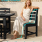 SERWALL HDPE Outdoor Dining Furniture, Outdoor Dining Set for 10, Black