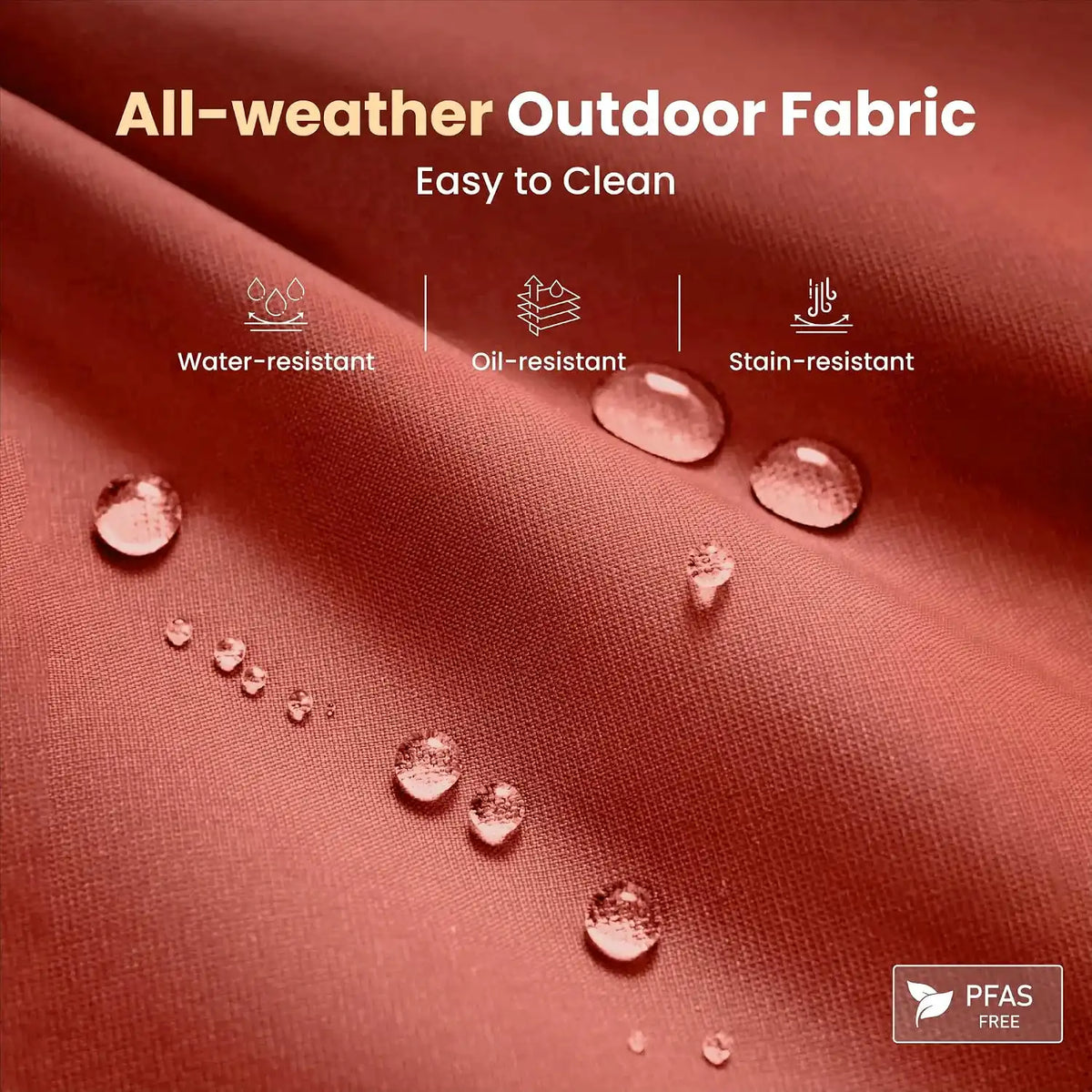 PHI VILLA 9 Piece, Outdoor Dining Set, 57.5" Square Table, Umbrella Hole | Wrought Iron, Iron Chairs, Cushions, Black & Red, Weather-Resistant