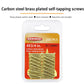#4 x 3/4" Wood Screw, Phillips Flat Head Self Tapping Screws, Brass Plated Carbon Steel, Brass Plated Screws for Wood, Wood Screws #4 X 3/4 Inch, 200Pcs