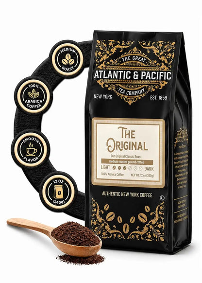 A&P The Original Medium Roast Ground Coffee, 100% Colombian Arabica, 12 oz