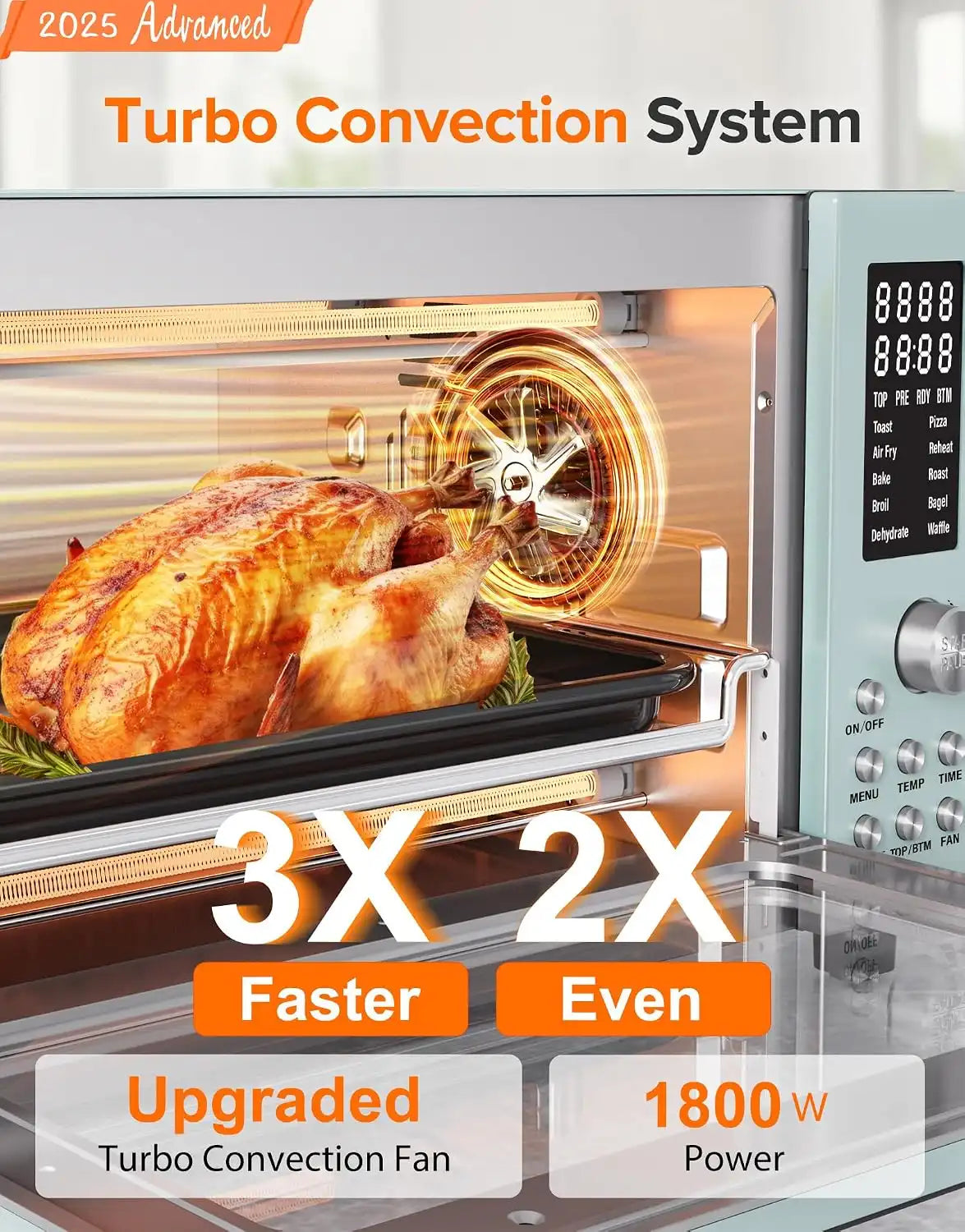 Nuwave Bravo Pro Smart Air Fryer Toaster Oven Countertop Combo