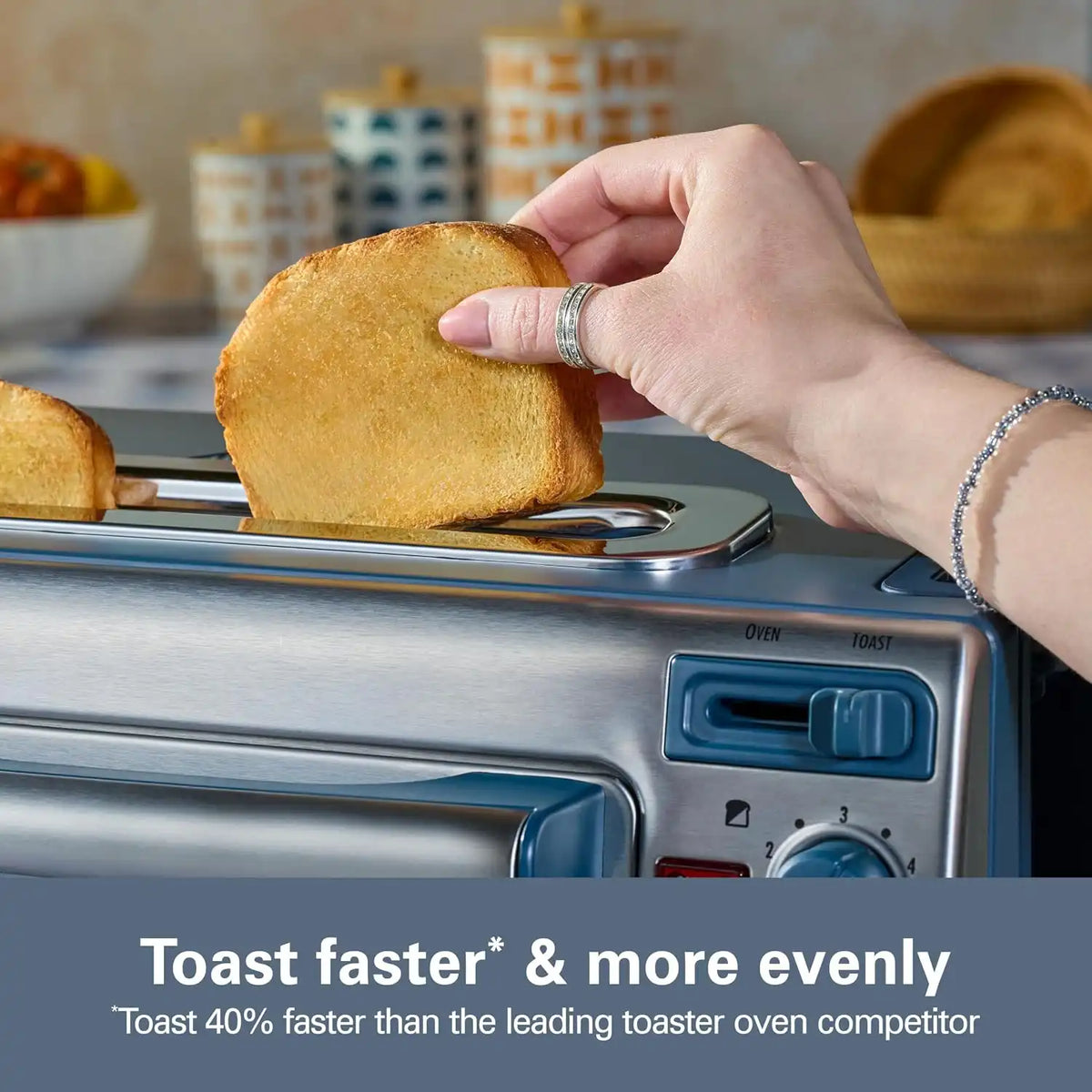 Hamilton Beach 2-in-1 Countertop Toaster Oven and Long Slot 2 Slice Toaster