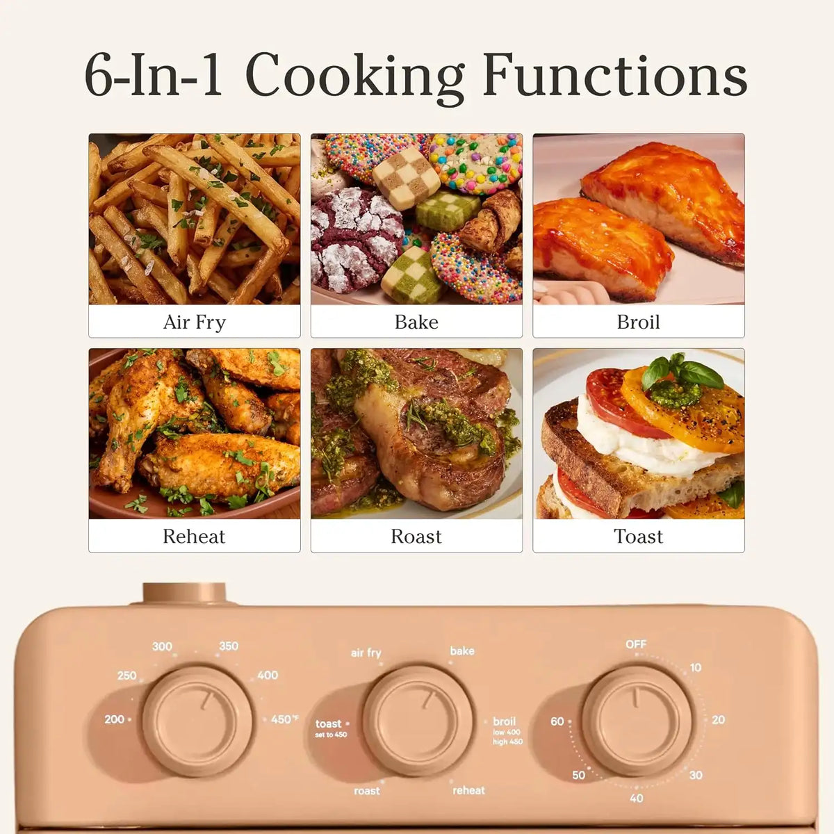 Our Place Wonder Oven, 6-in-1 Air Fryer & Toaster Oven, 2-Rack, 13 Qt
