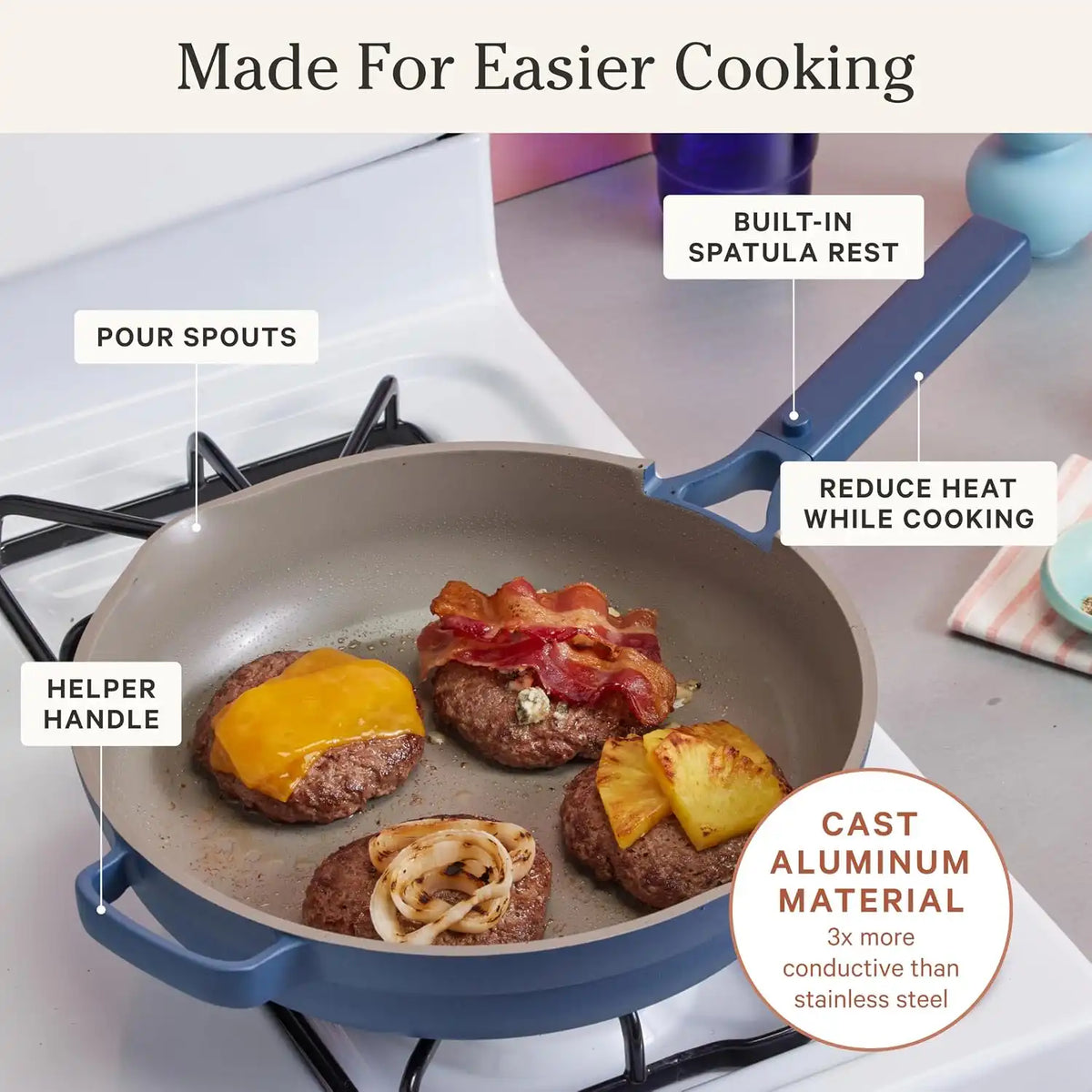 Our Place Large Always Pan, 12.5" Ceramic Nonstick Pan