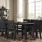 YEFU Patio Dining Chairs Set of 6, Weather Resistant HIPS, Black