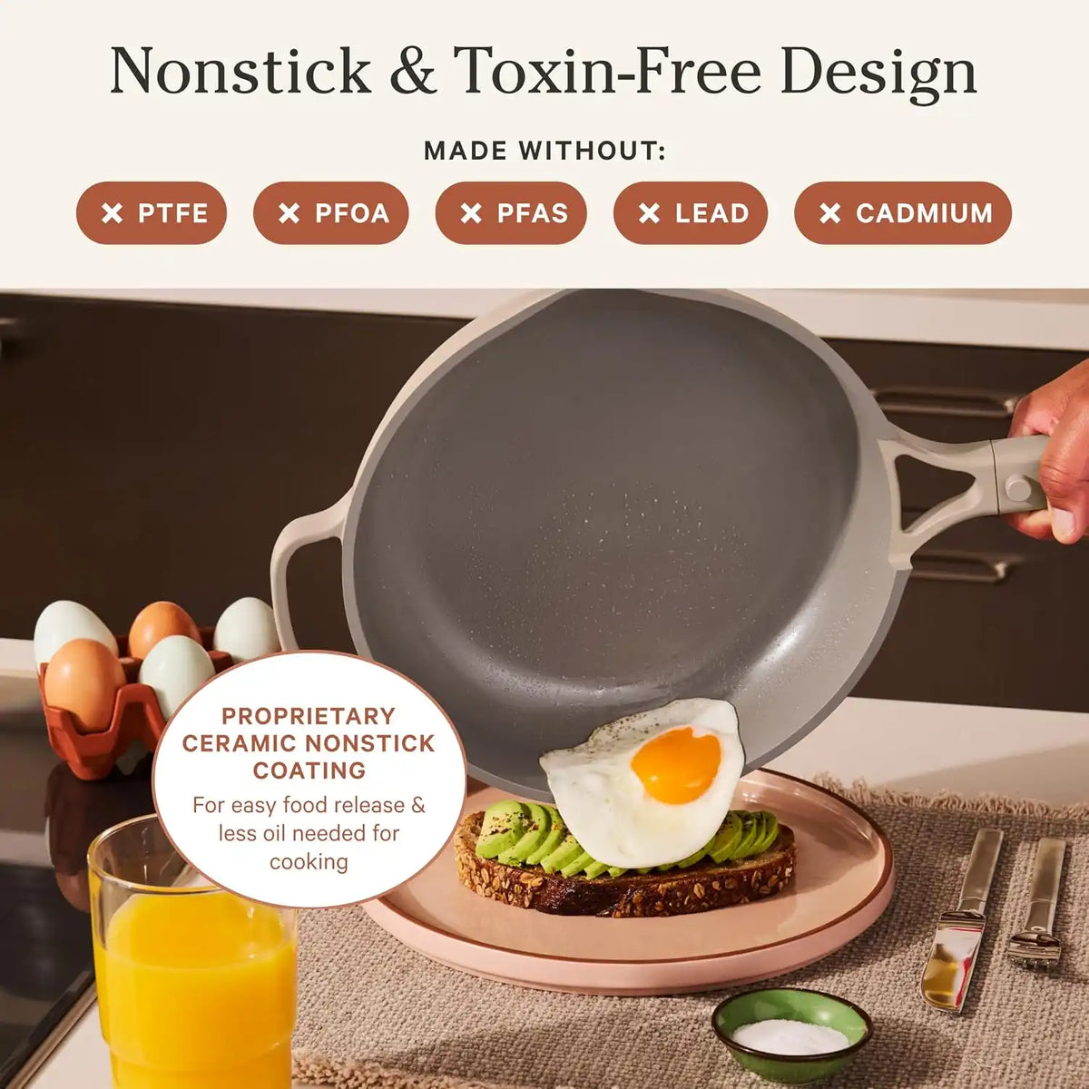 Our Place Always Pan 2.0, 10.5" Ceramic Nonstick Pan, 2.6 Qt