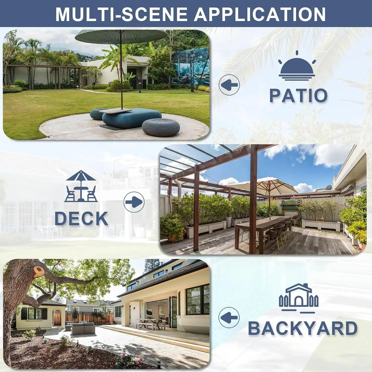 ALAULM 10 Piece Patio Dining Set All-Weather Wicker Outdoor Patio Furniture Set w/Tempered Glass Tabletop, Removable Cushions and Umbrella Hole for Patio, Backyard, Garden, Poolside (Grey)