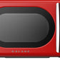 Galanz GLCMKA07RDR-07 Microwave Oven, LED Lighting, Pull Handle Design, Child Lock,Retro Red, 0.7 Cu.Ft