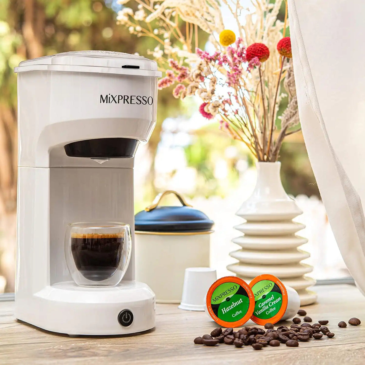 Mixpresso Single Serve Coffee Maker K Cup Coffee Maker for K Pods & Grounds